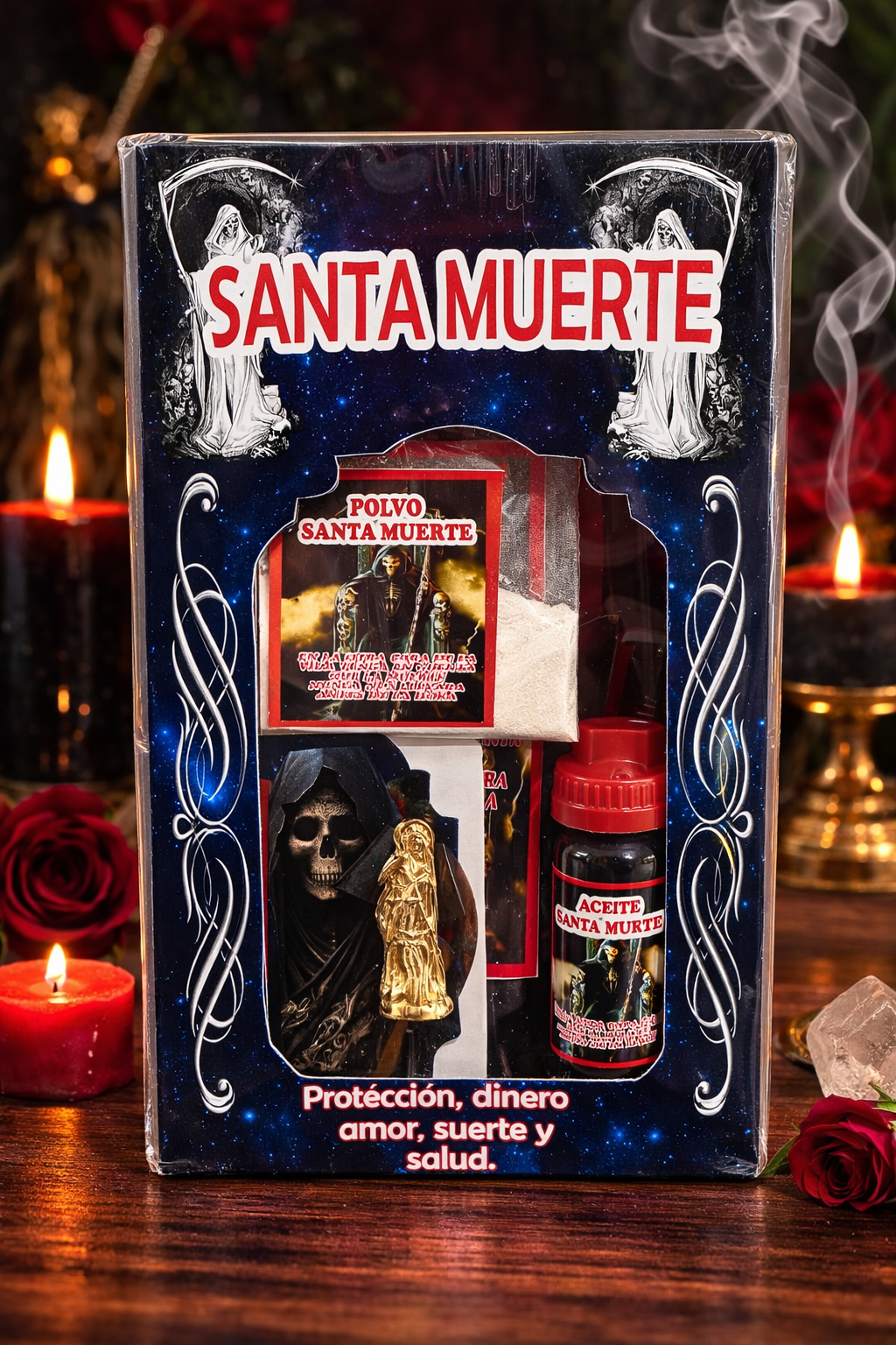 🔥💀 Kit Espiritual Santa Muerte – Protección y Poder 💀🔥